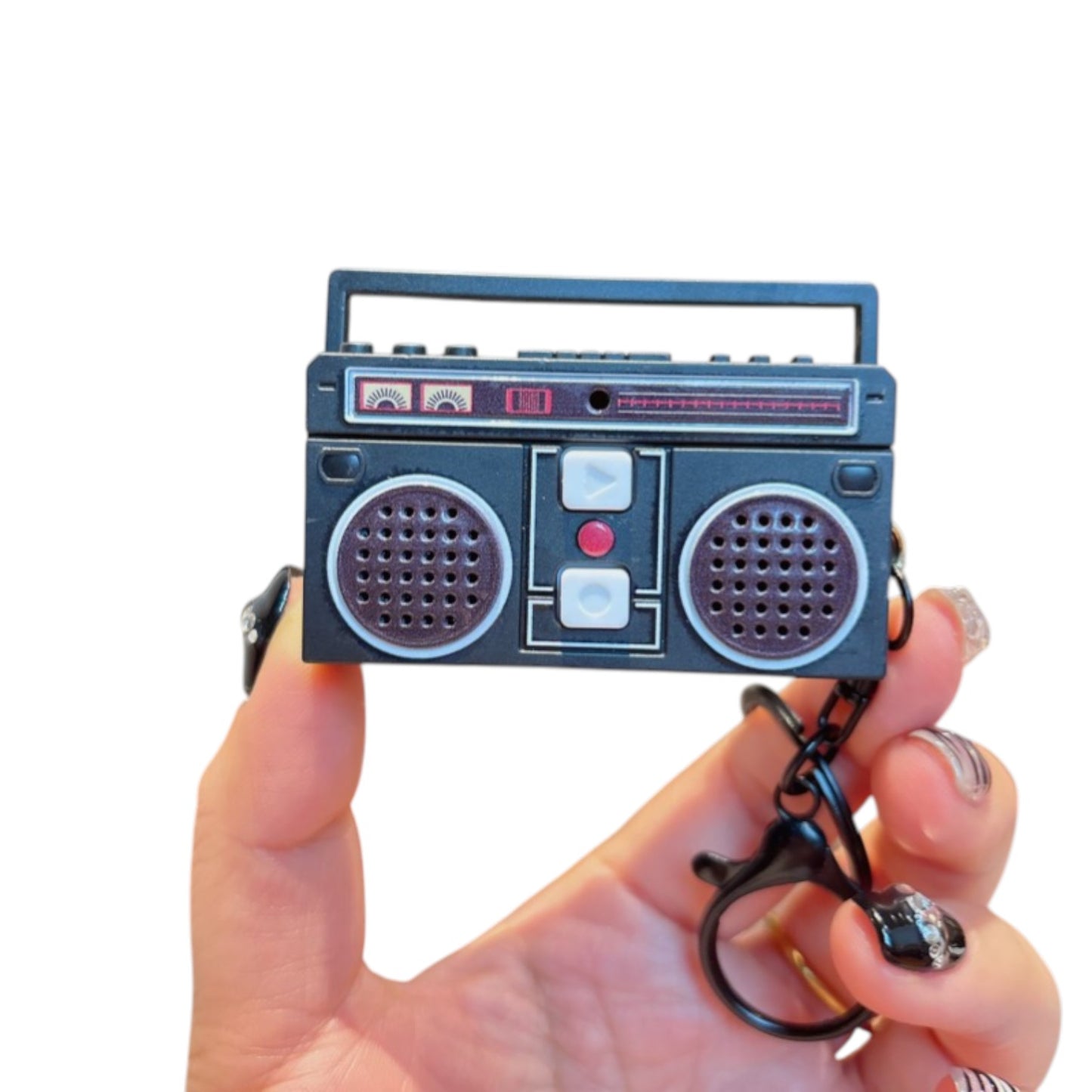 Llavero Mini Radio grabadora Music vintage