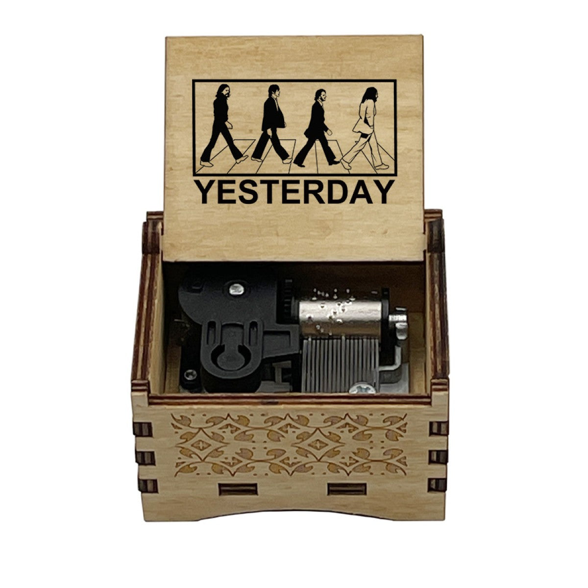 Caja Musical negra box music The Beatles "Yesterday"
