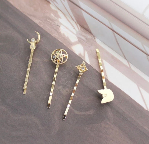 Set Pinches horquillas pinzas para el cabello Sailor moon