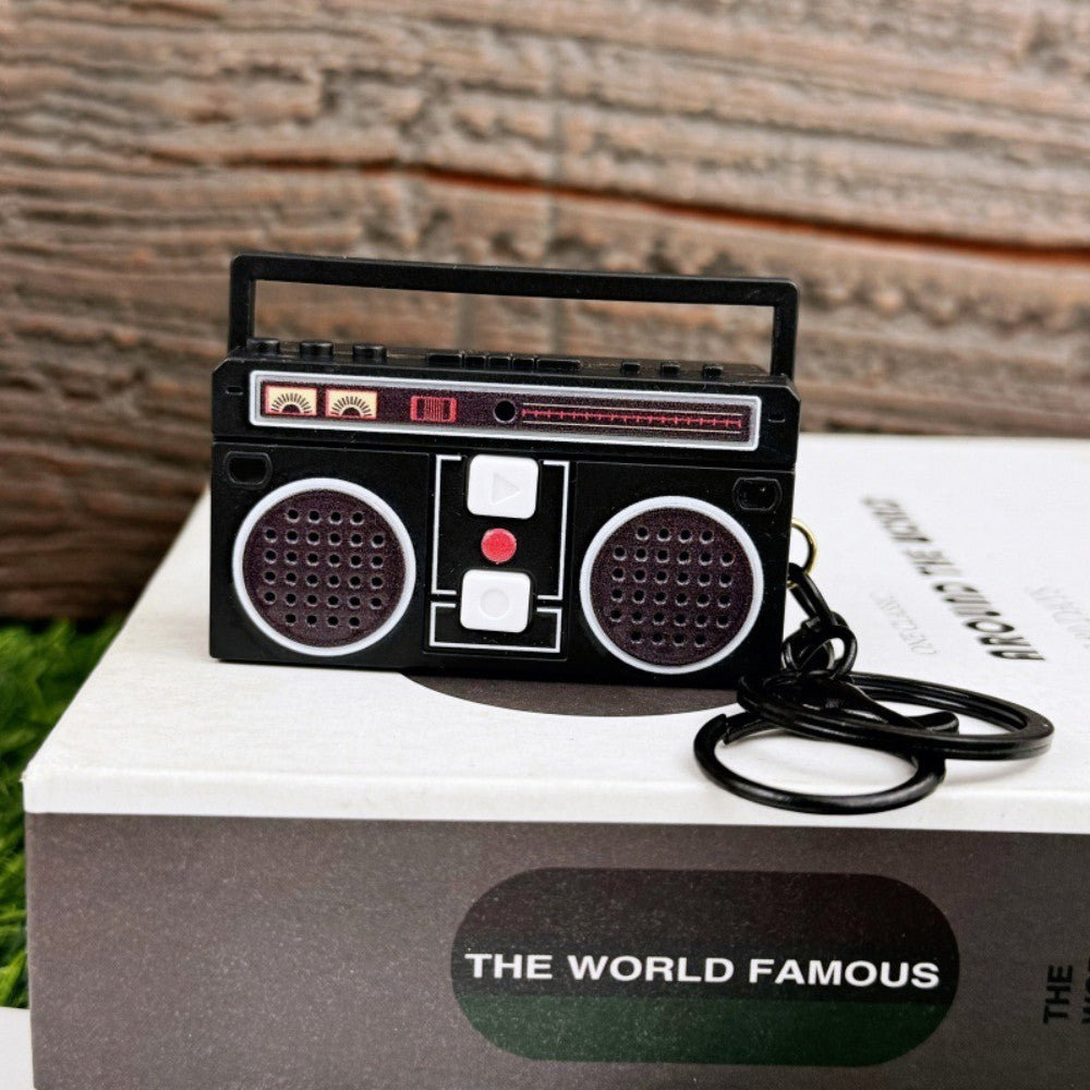 Llavero Mini Radio grabadora Music vintage