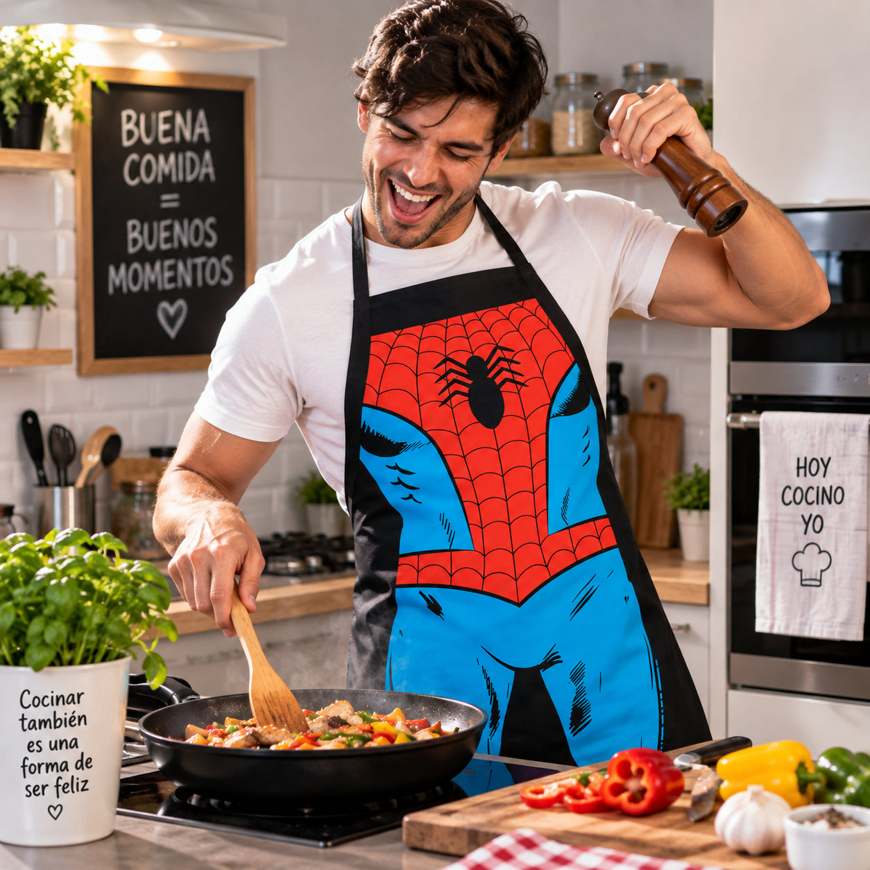 Delantal Cocina Spiderman Hombre Araña