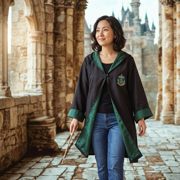 Capa Túnica Cosplay Casas Hogwarts Harry Potter