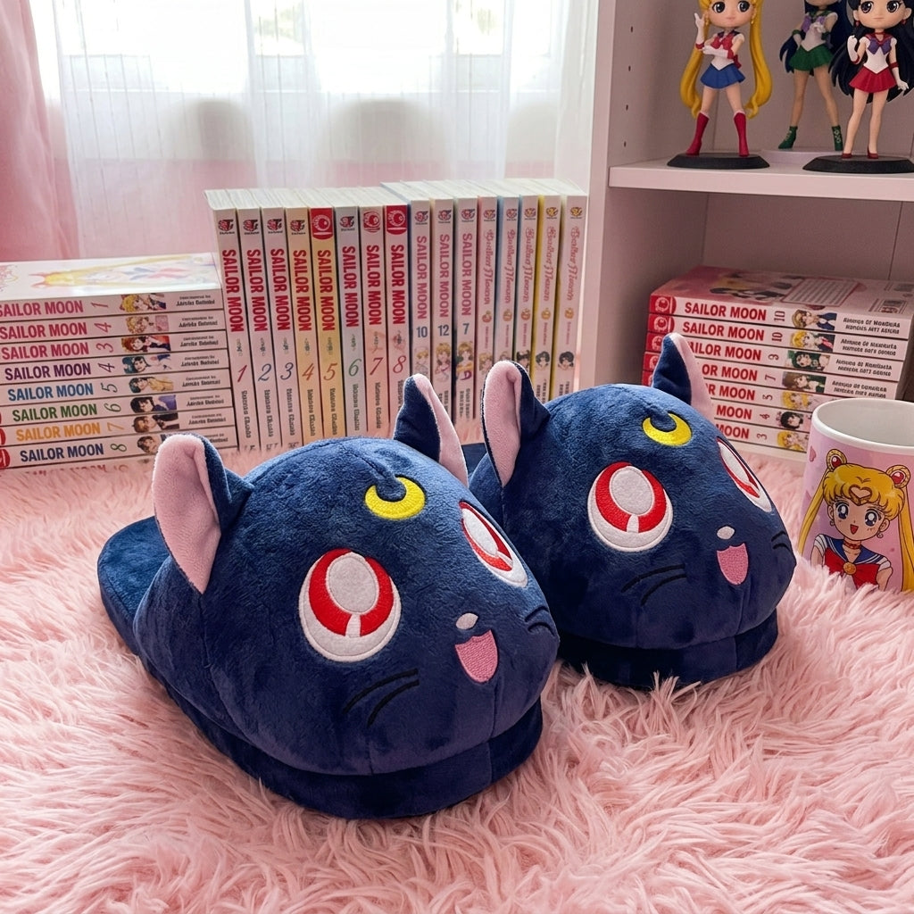 Pantuflas Sailor moon o gatita Luna kawaii