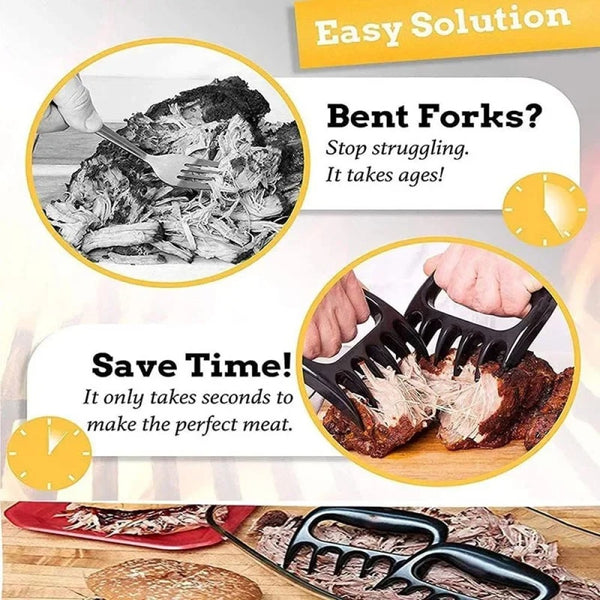 Separador tenedor multiusos tipo garras  de oso para carnes