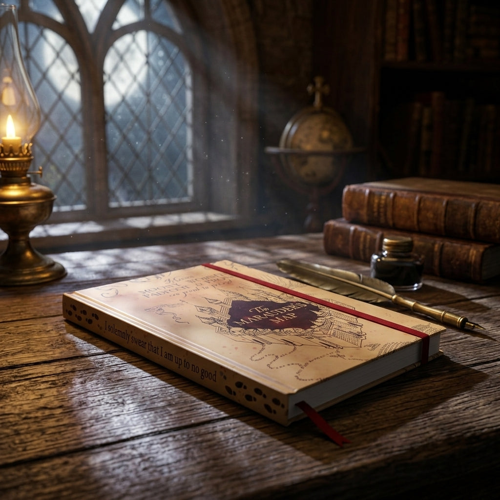 Libreta Agenda Harry Potter mapa (the Marauders Map)