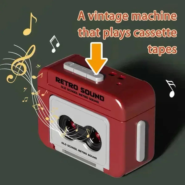 Llavero divertido mini radio con casette grabadora