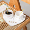 Set Enamorados tazas, platos, cucharas love corazon MR- MRS