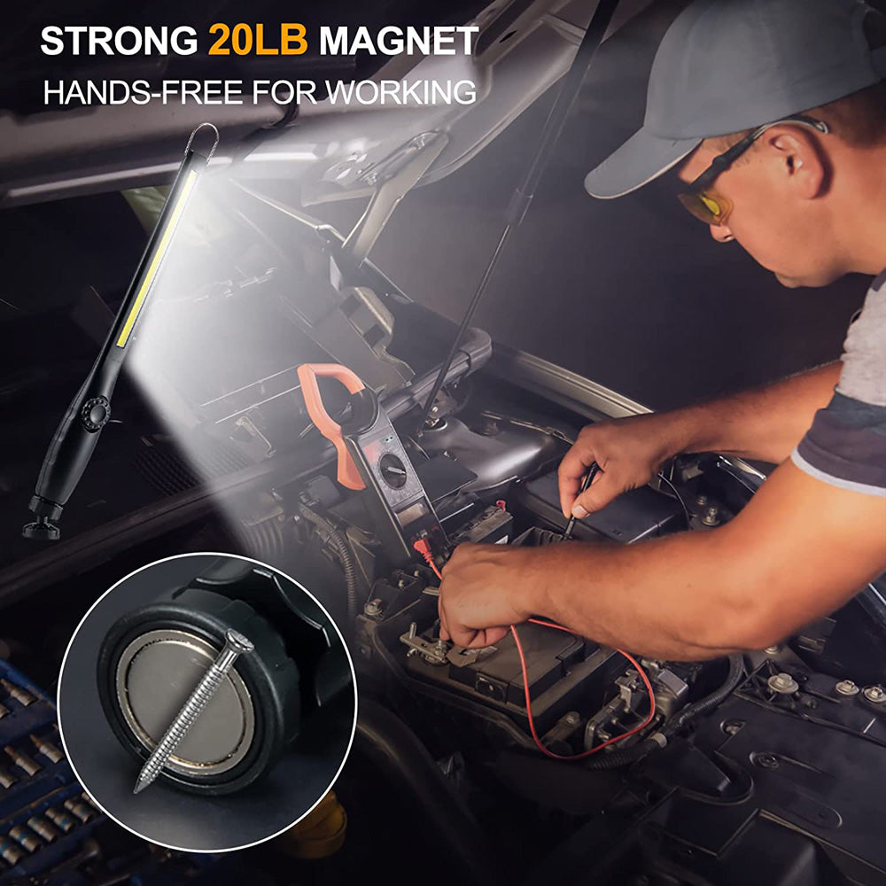 Linterna Led Recargable USB Imán para Emergencia o trabajo