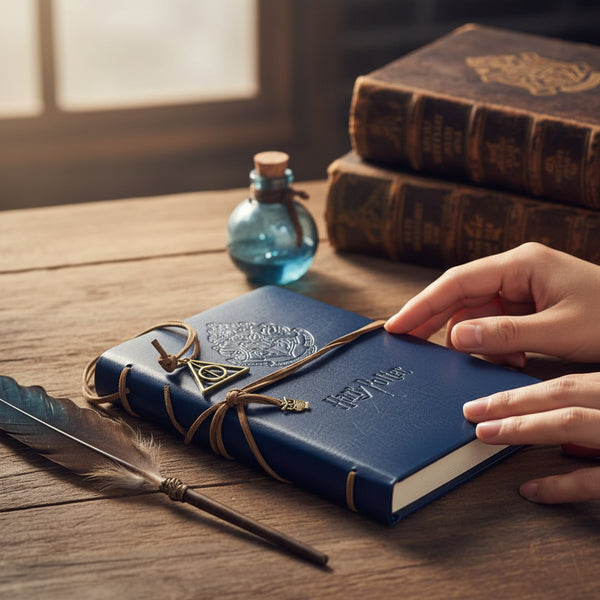 Libreta agenda  planner Delux Harry Potter Broche Snitch