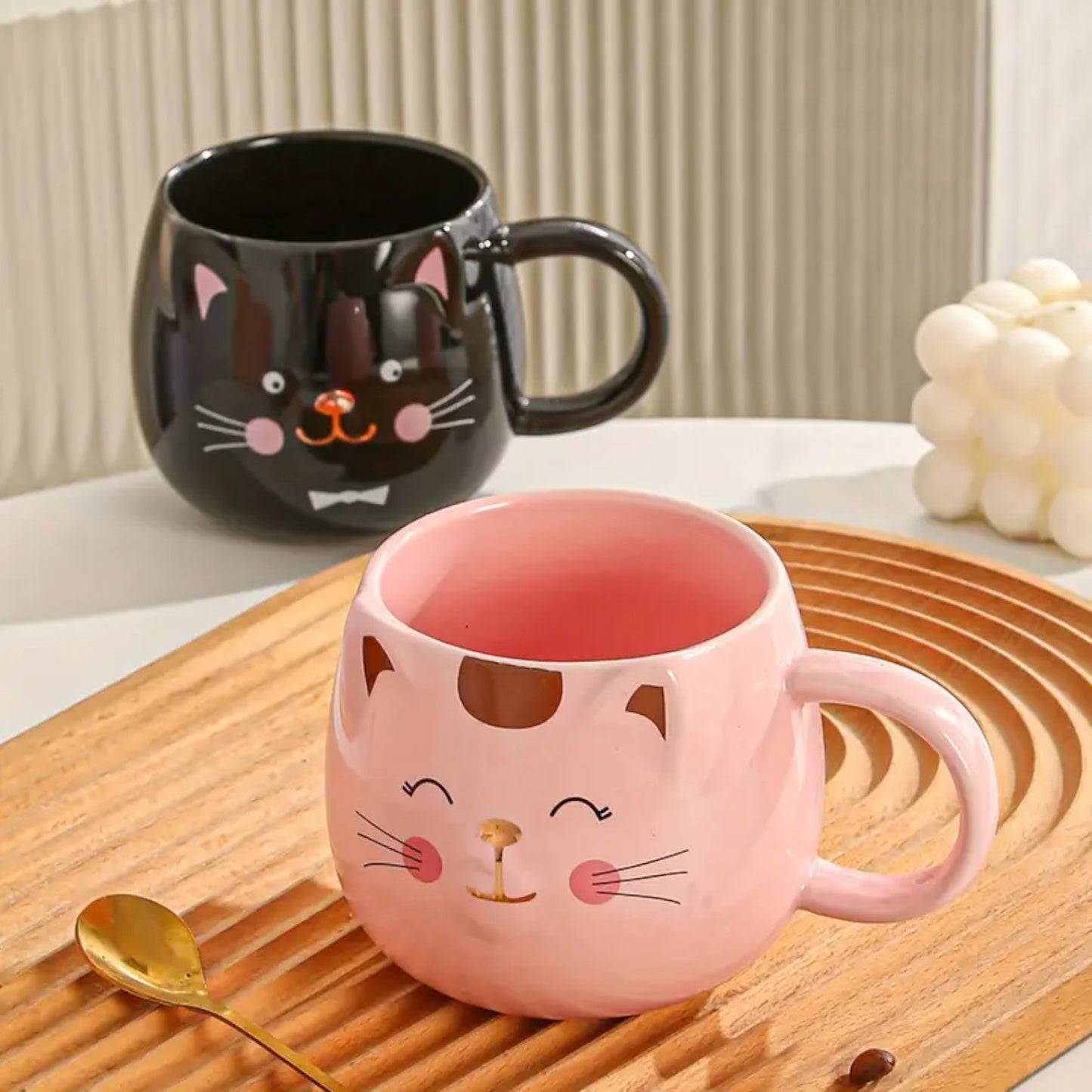 Taza Tazon Gatos Koolkatkoo cat Blanco o negro