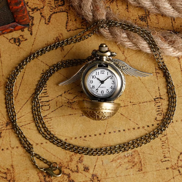 Reloj De Bolsillo Harry Potter Snitch bronce