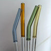 Set 6 Bombillas Reutilizable vidrio colores C/limpiador