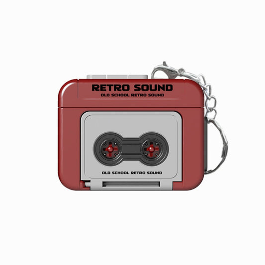 Llavero divertido mini radio con casette grabadora