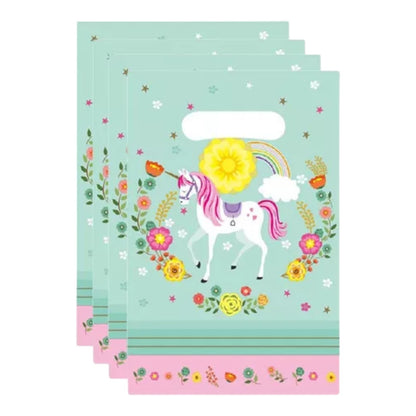 Set Cotillón Cumpleaños Unicornio 10 Niños Kawaii Rosado Tur