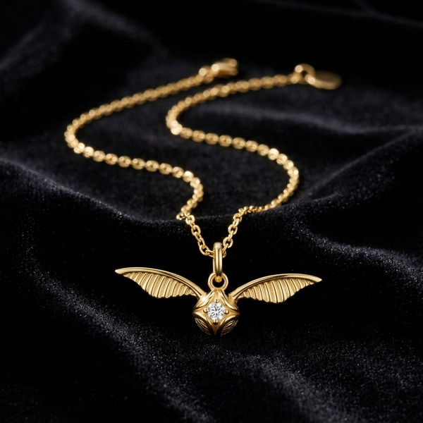 Collar Golden Snitch Sterling Harry Potter