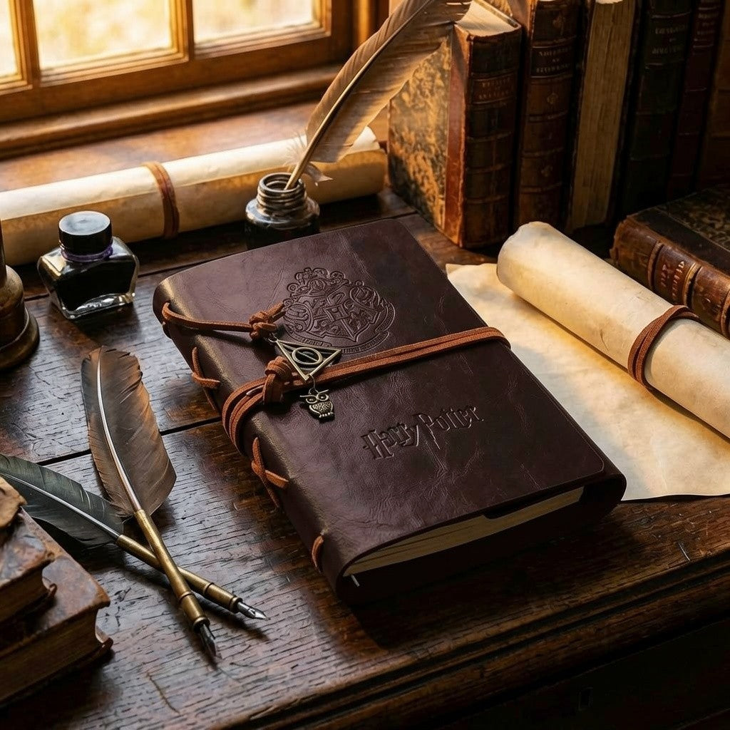 Libreta agenda  planner Delux Harry Potter Broche Snitch
