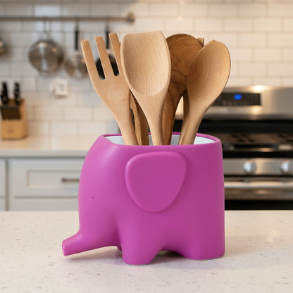 Elefante Escurridor Macetero Portacepillos (estoykuku)