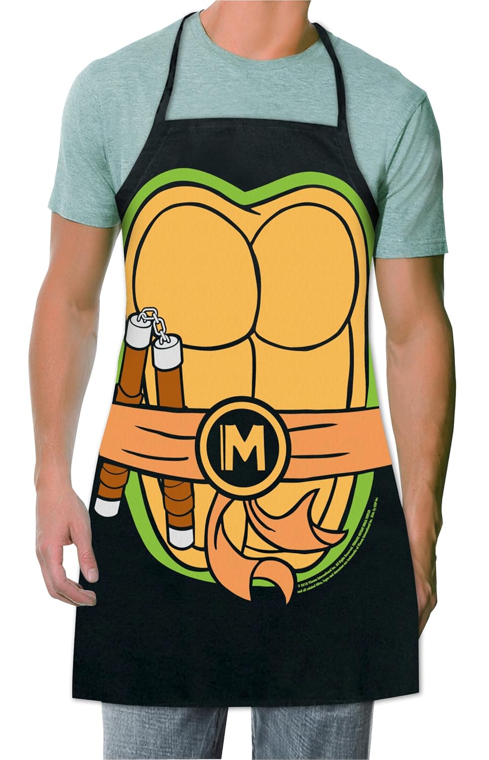 Delantal divertido Tortuga ninja Michelangelo Miguel Ángel