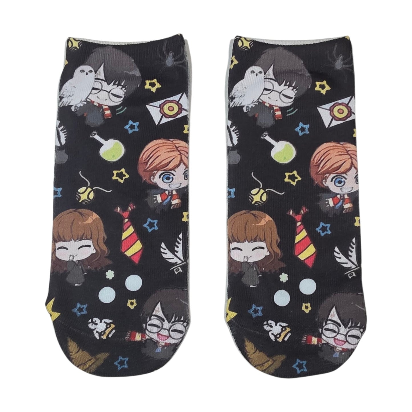 Calcetín 3d Tobilleras Harry Potter  Kawaii