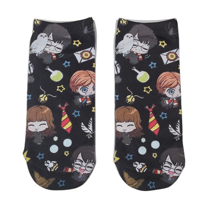 Calcetín 3d Tobilleras Harry Potter  Kawaii