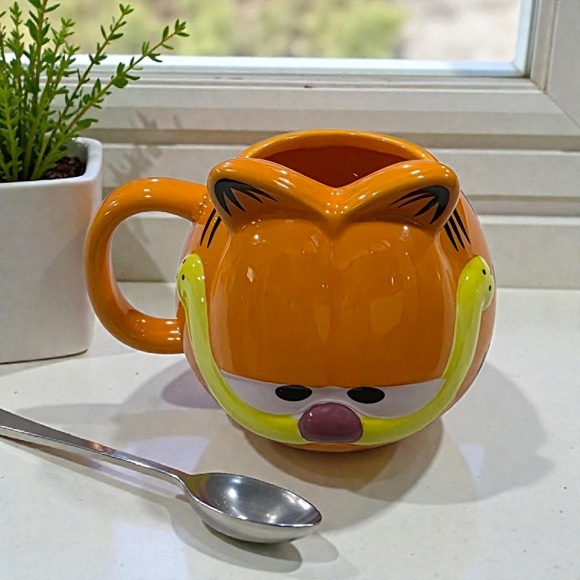 Tazón cerámica 3D Rostro gato Garfield