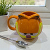 Tazón cerámica 3D Rostro gato Garfield