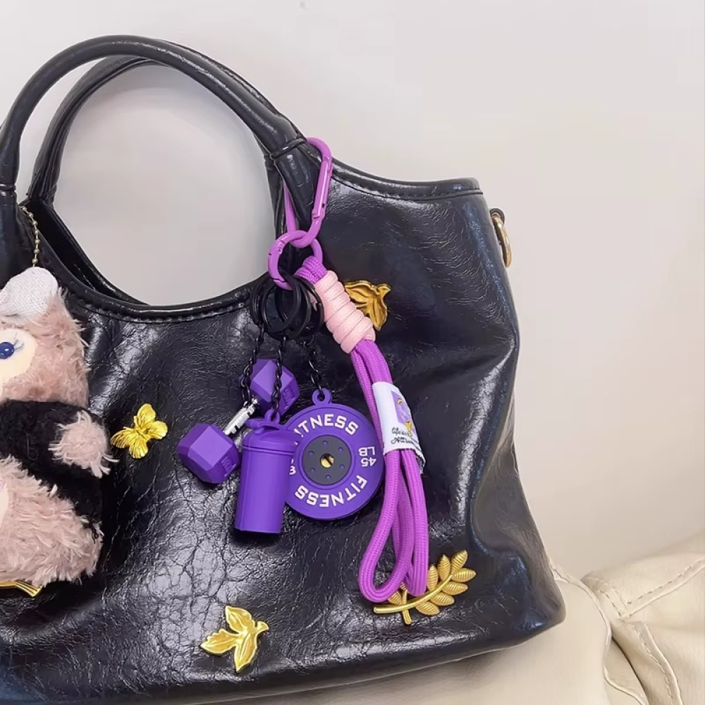 Set Llavero Colgante Pesa Fitness Ejercicio Glamfit Silicona