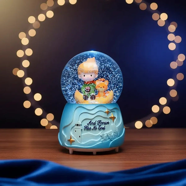 Lámpara Bola De Nieve Musical El Principito