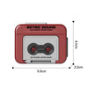 Llavero divertido mini radio con casette grabadora