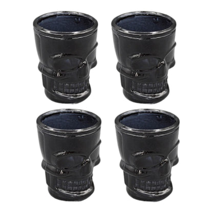 Set  4 Shot Vidrio Calavera Mexicana Tequila Cortito