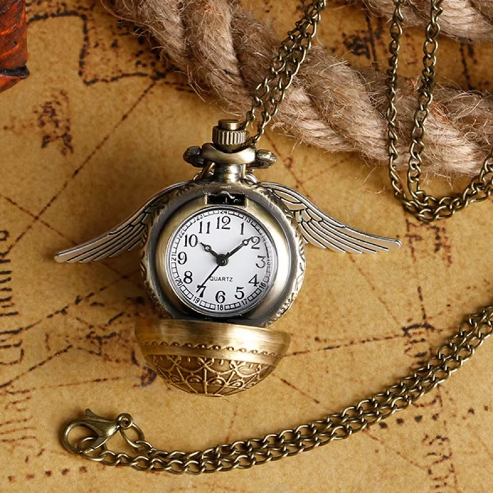 Reloj De Bolsillo Harry Potter Snitch bronce
