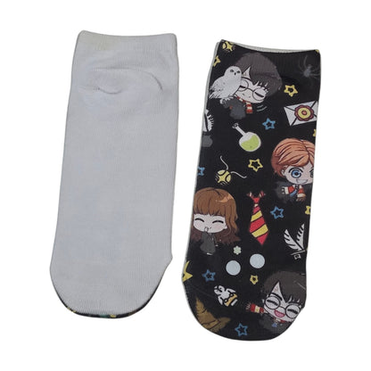 Calcetín 3d Tobilleras Harry Potter  Kawaii