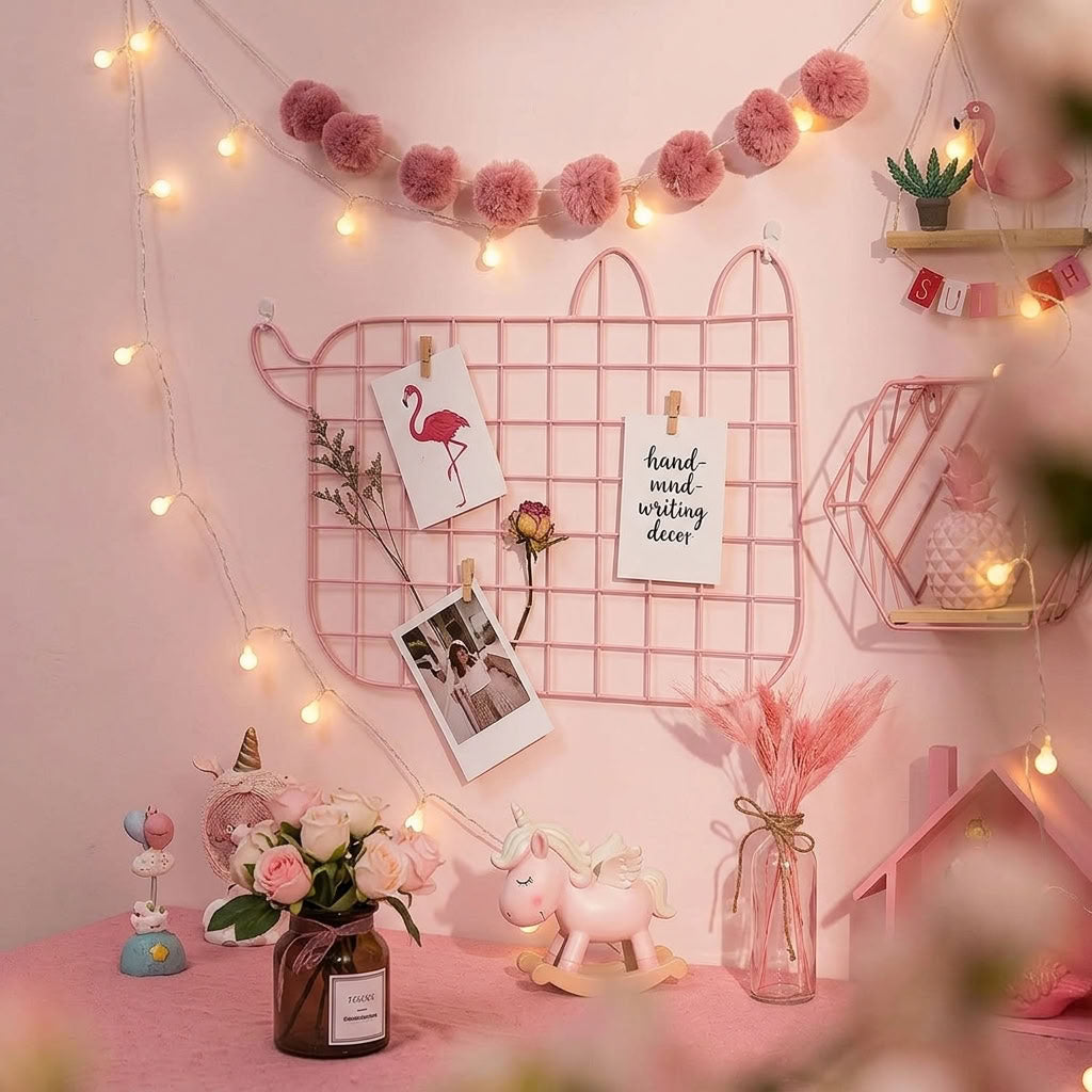 Marco para foto forma gato rejilla metálica fotos decoracion