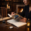 Libreta agenda diario Harry Potter carta Hogwarts Dorada