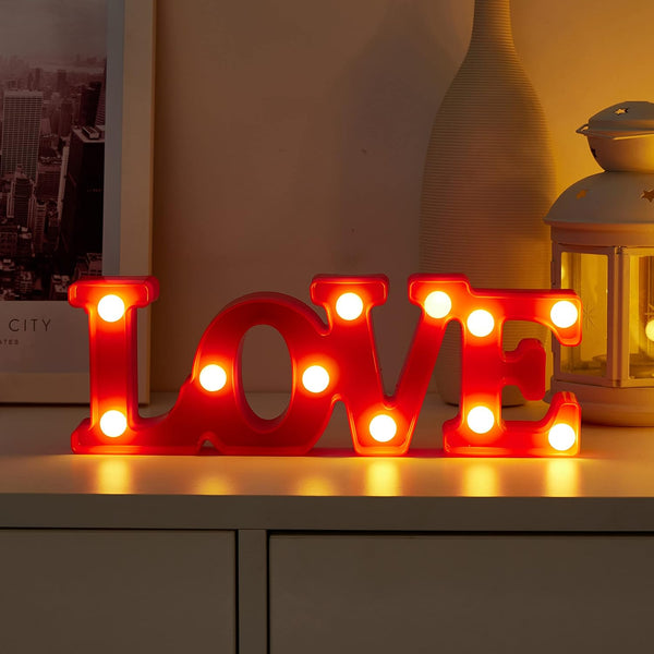 Lampara Led  Love   A Pilas Candy Bar Fiesta Niños