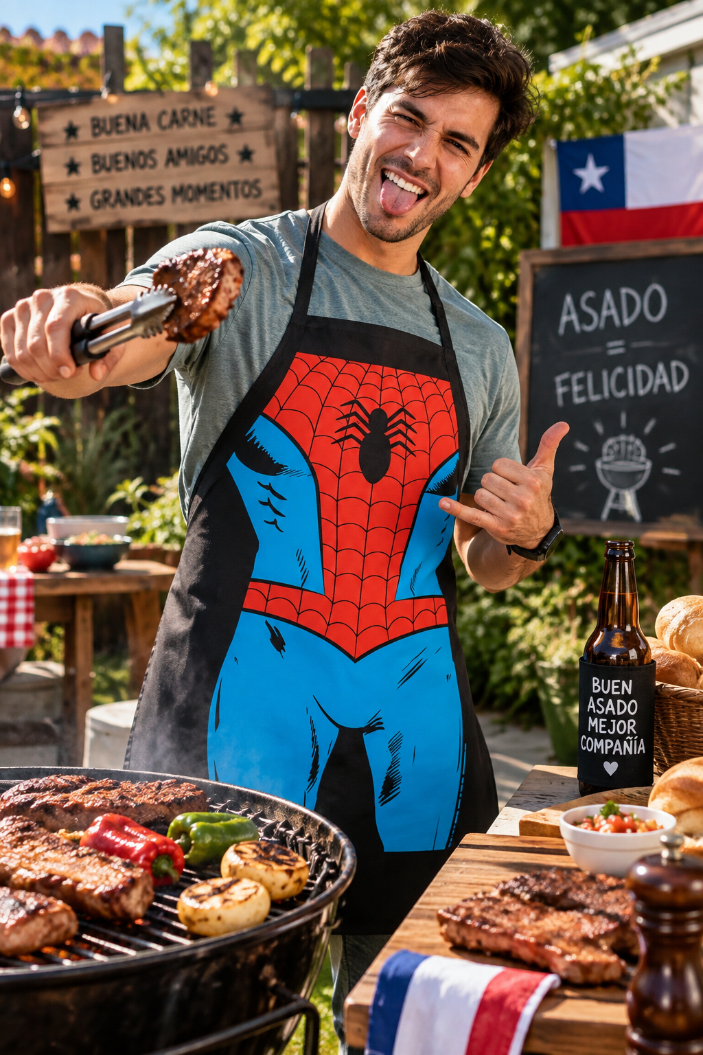 Delantal Cocina Spiderman Hombre Araña