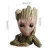 Macetero Lapicero Guardianes Galaxia Bebe Groot 14 Cm.