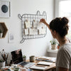 Marco para foto forma gato rejilla metálica fotos decoracion