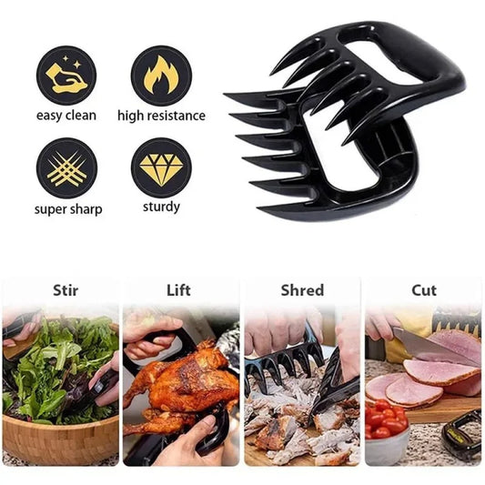 Separador tenedor multiusos tipo garras  de oso para carnes