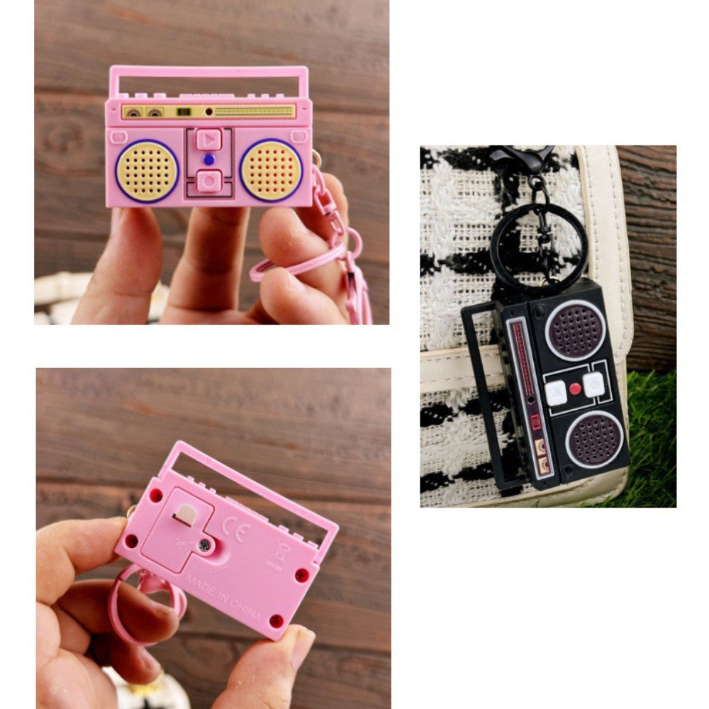 Llavero Mini Radio grabadora Music vintage