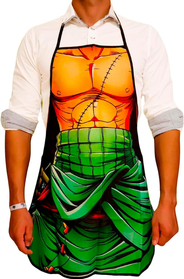 Delantal  cocina divertido One piece  Zoro