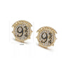Set Collar + aros plataforma 9 3/4 gold harry potter