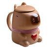 Tazón  cerámica 3d capibara corazón