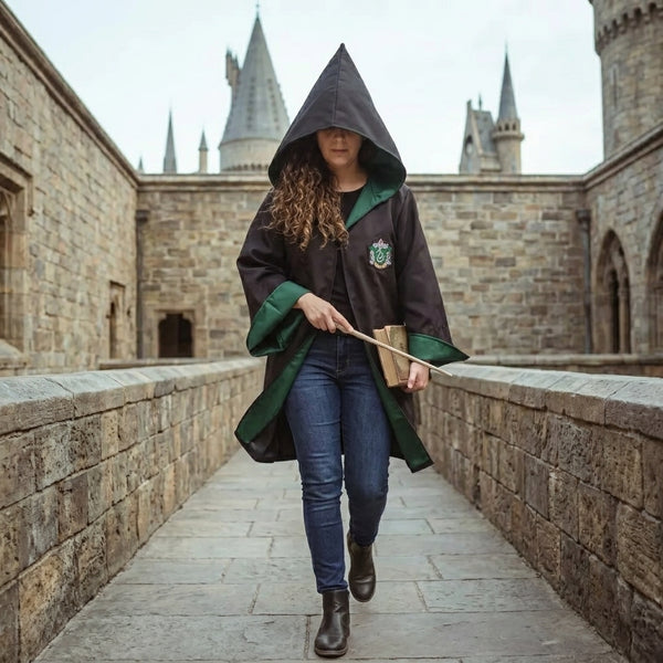 Capa Túnica Cosplay Casas Hogwarts Harry Potter