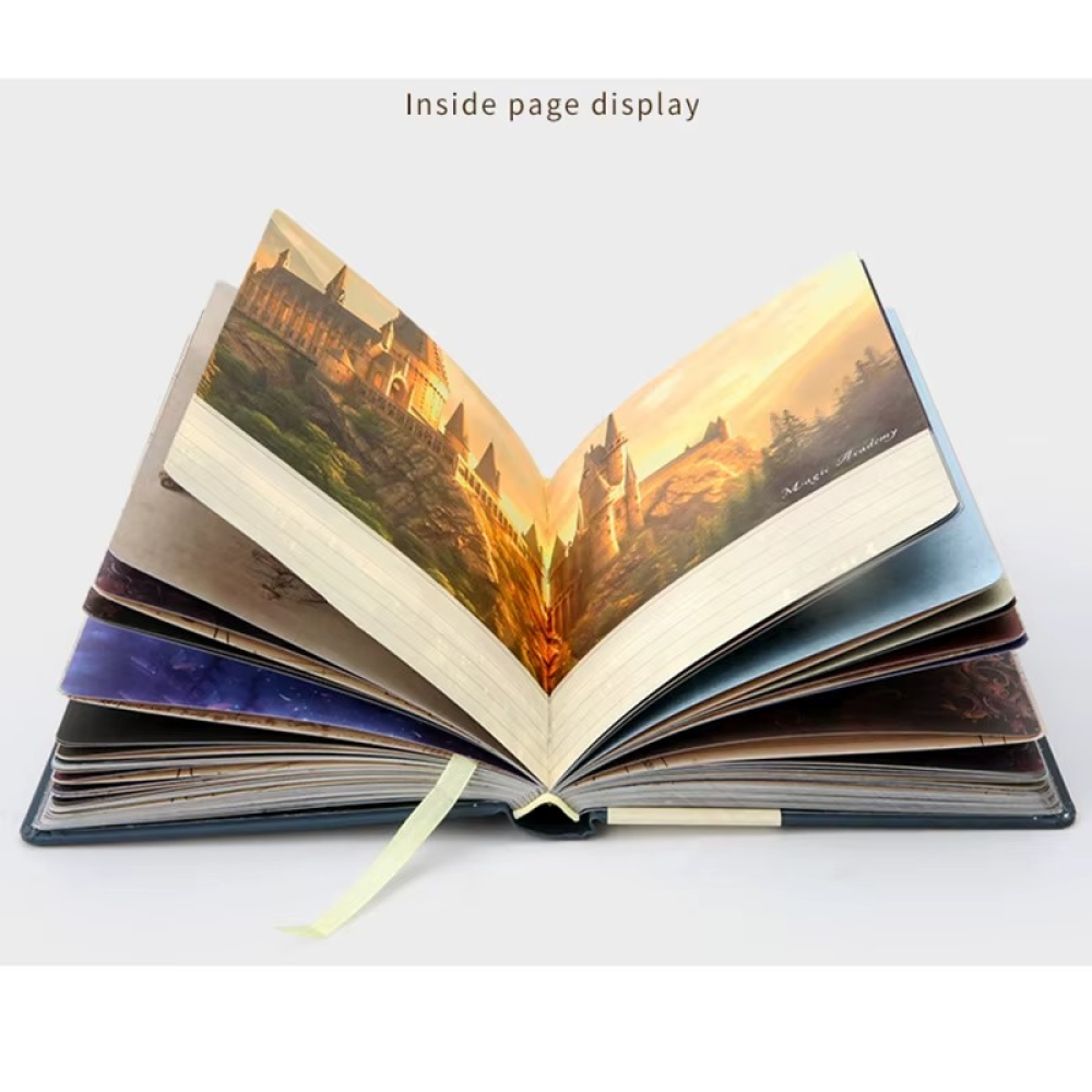 Libreta agenda diario Harry Potter carta Hogwarts Dorada