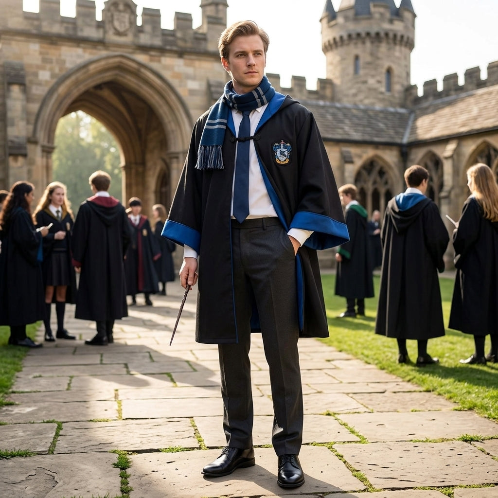 Capa Túnica Cosplay Casas Hogwarts Harry Potter