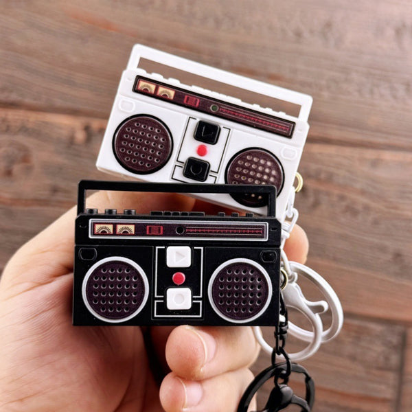 Llavero Mini Radio grabadora Music vintage