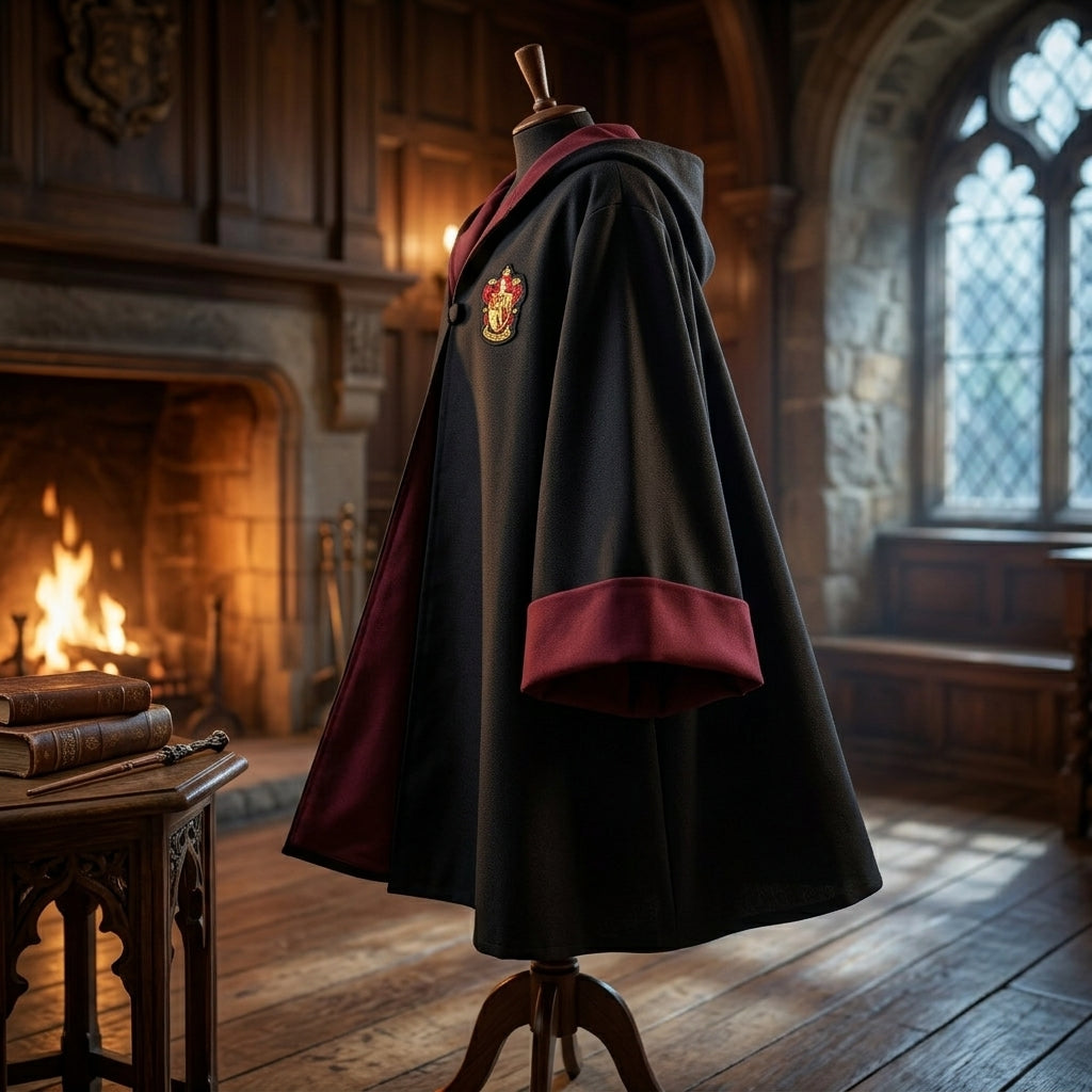 Capa Túnica Cosplay Casas Hogwarts Harry Potter