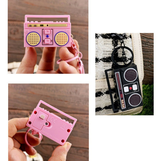 Llavero Mini Radio grabadora Music vintage