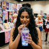 Vaso c/Luz Sailor moon Luna Artemis Kawaii  Glitter